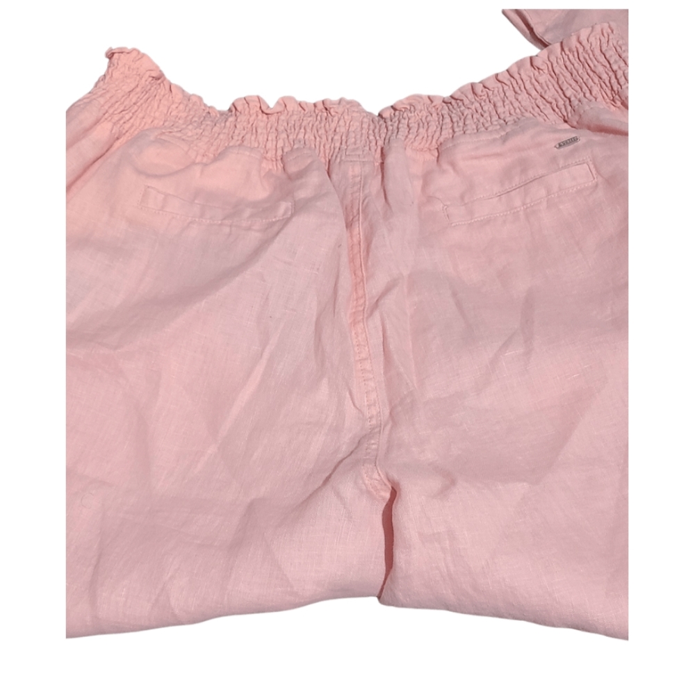 Guess Pink Leena Linen Pants XL - Picture 3 of 6